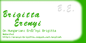 brigitta erenyi business card